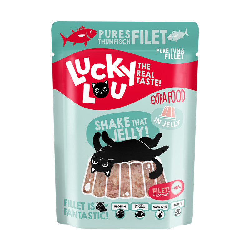Lucky Lou® Extra Food Thunfischfilet in Gelee Pouchbeutel 70 g