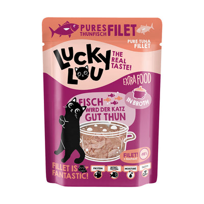 Lucky Lou® Extra Food Thunfischfilet in Sud Pouchbeutel 70 g