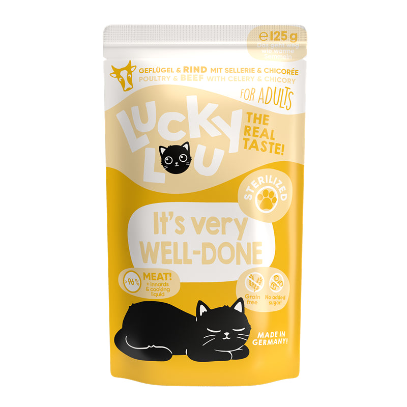 Lucky Lou PB Lifestage Sterilized Geflügel + Rind 125g