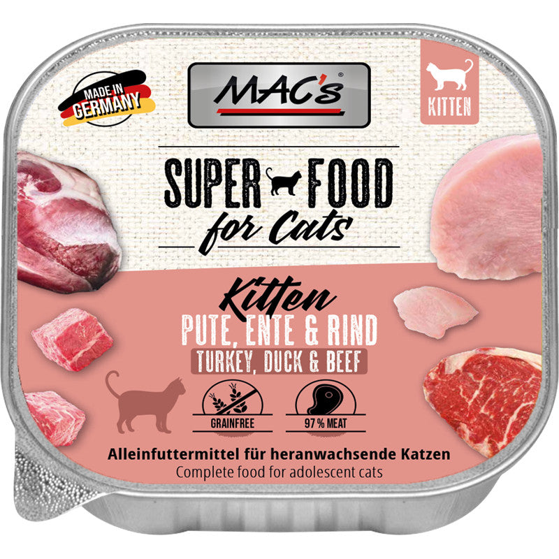 MAC's CAT Kitten Pute, Ente & Rind 100 g