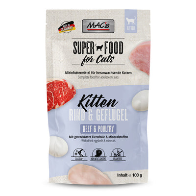 MAC's CAT Pouchpack Kitten Rind & Geflügel 100 g