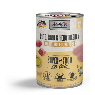 MAC's CAT Pute, Rind & Heidelbeeren 400 g