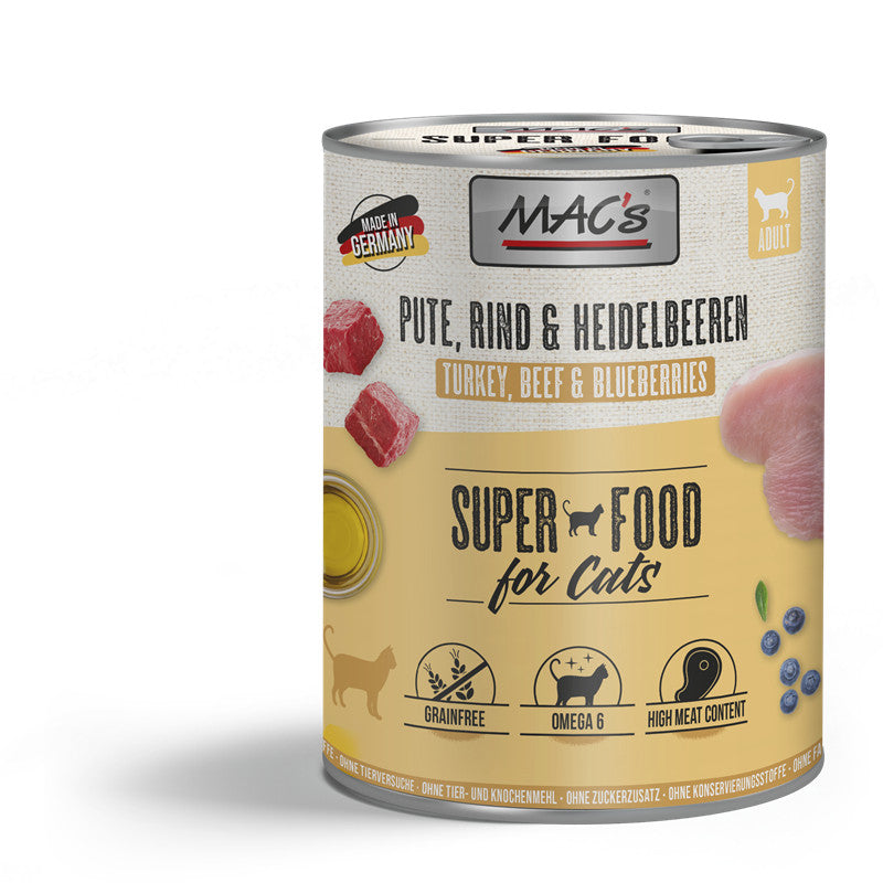 MAC's CAT Pute, Rind & Heidelbeeren 800 g