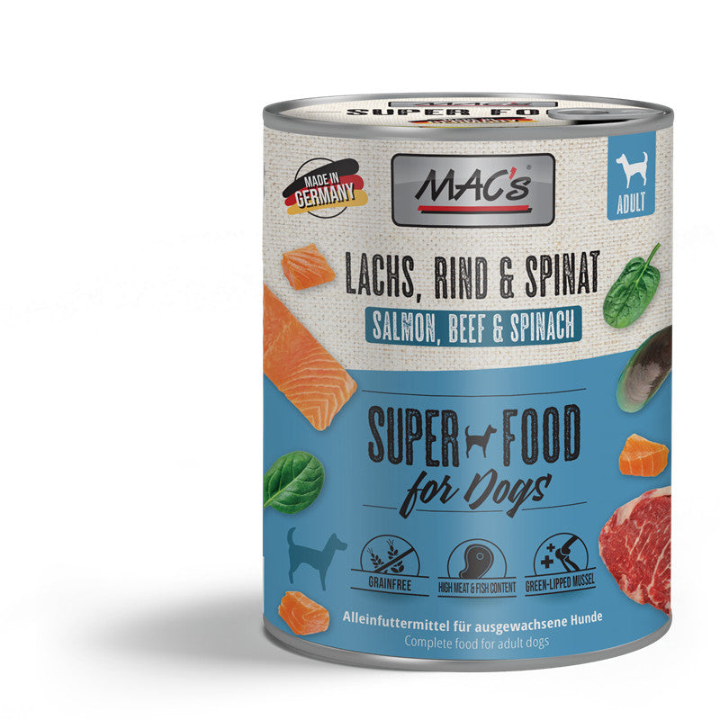 MAC's DOG Lachs, Rind & Spinat 800 g