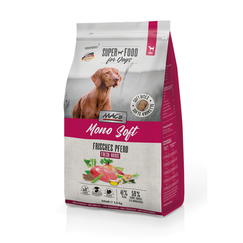 MAC's DOG Mono Soft - Frisches Pferd 1500 g 1 Stück
