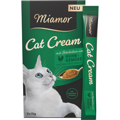 Miamor Cat Cream mit Huhn + Gemüse 5 x 15 g