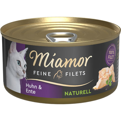 Miamor Feine Filets Naturell Huhn & Ente 80 g