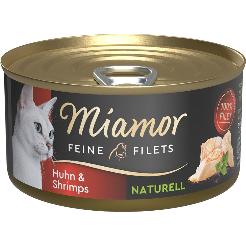 Miamor Feine Filets Naturelle Huhn & Shrimps 80 g
