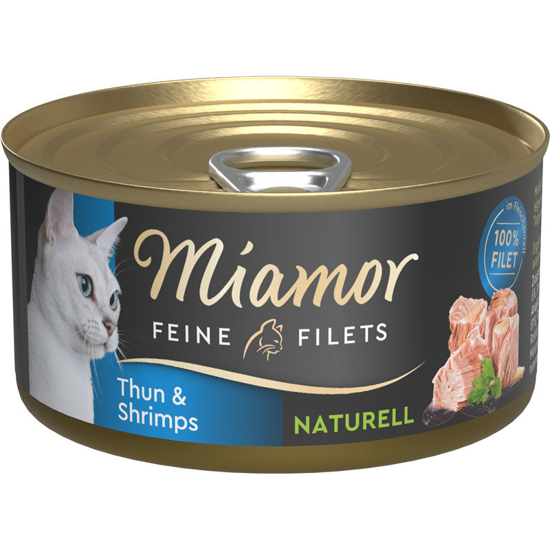 Miamor Feine Filets naturelle Thun & Shrimps 80 g