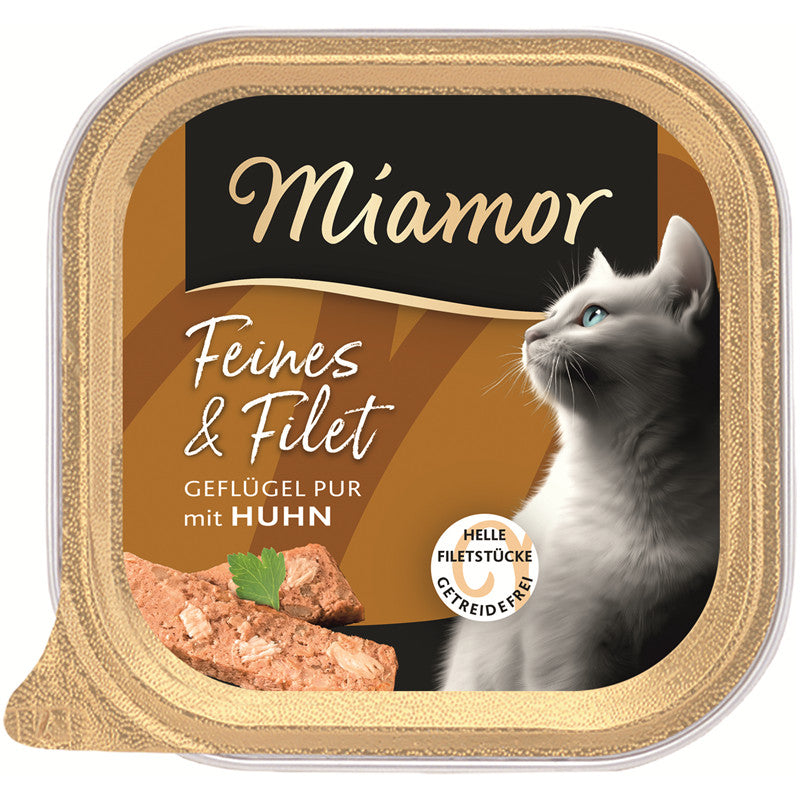 Miamor Feines & Filet Geflügel Pur & Huhn 100 g