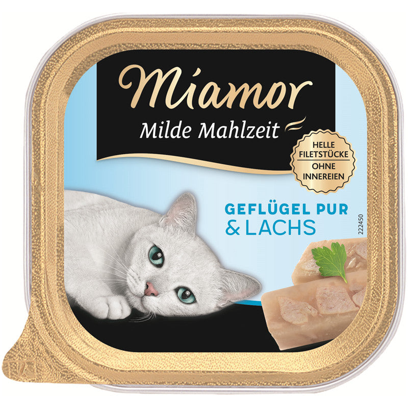 Miamor Milde Mahlzeit Geflügel & Lachs 100 g