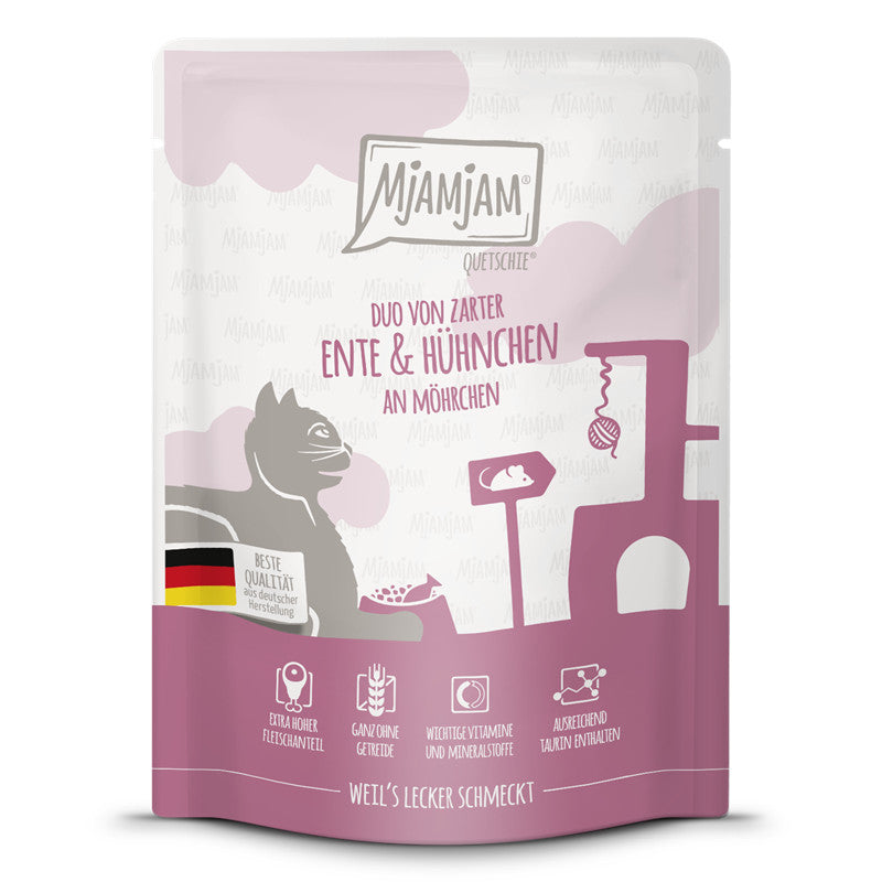MjAMjAM Quetschie DUO Ente + Huhn Möhre 300 g