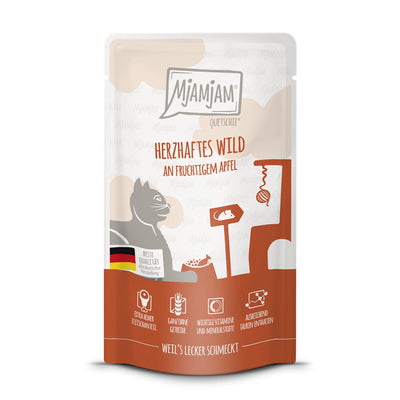 MjAMjAM Quetschie Herzhaftes Wild an fruchtigem Apfel 125 g