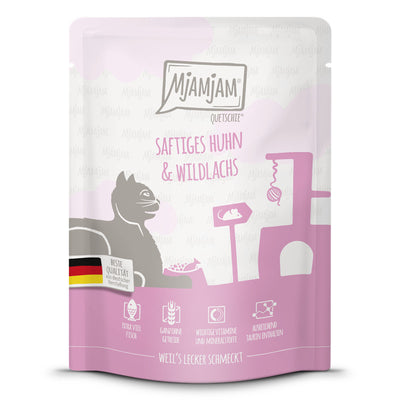 MjAMjAM Quetschie Saftiges Huhn & Wildlachs 300 g