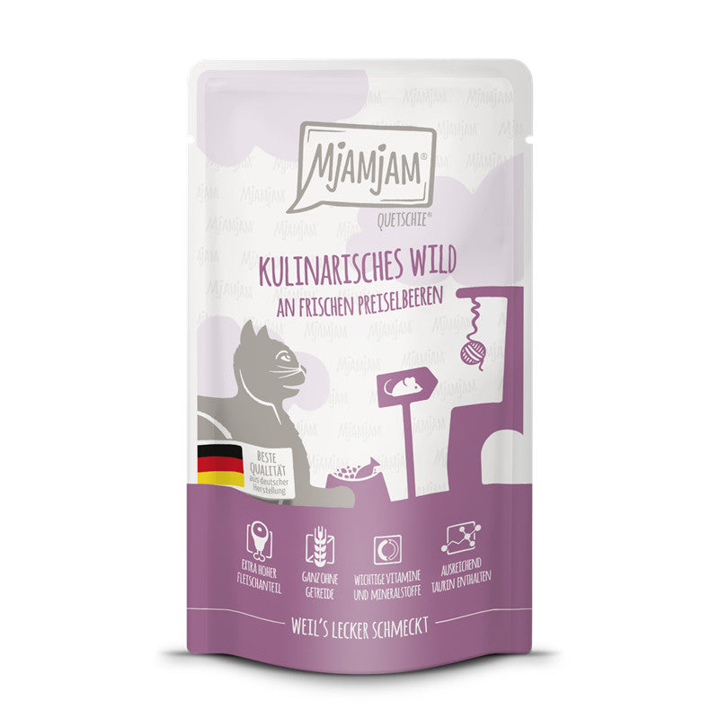 MjAMjAM Quetschie Kulinarisches Wild an frischen Preiselbeeren 125 g