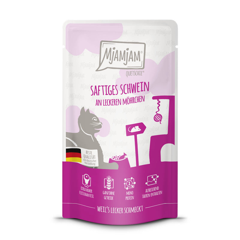 MjAMjAM Quetschie Saftiges Schwein an leckeren Möhrchen 125 g