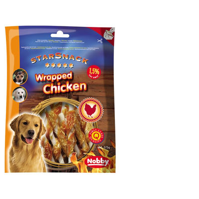 Nobby StarSnack Treats Wrapped Chicken 375 g