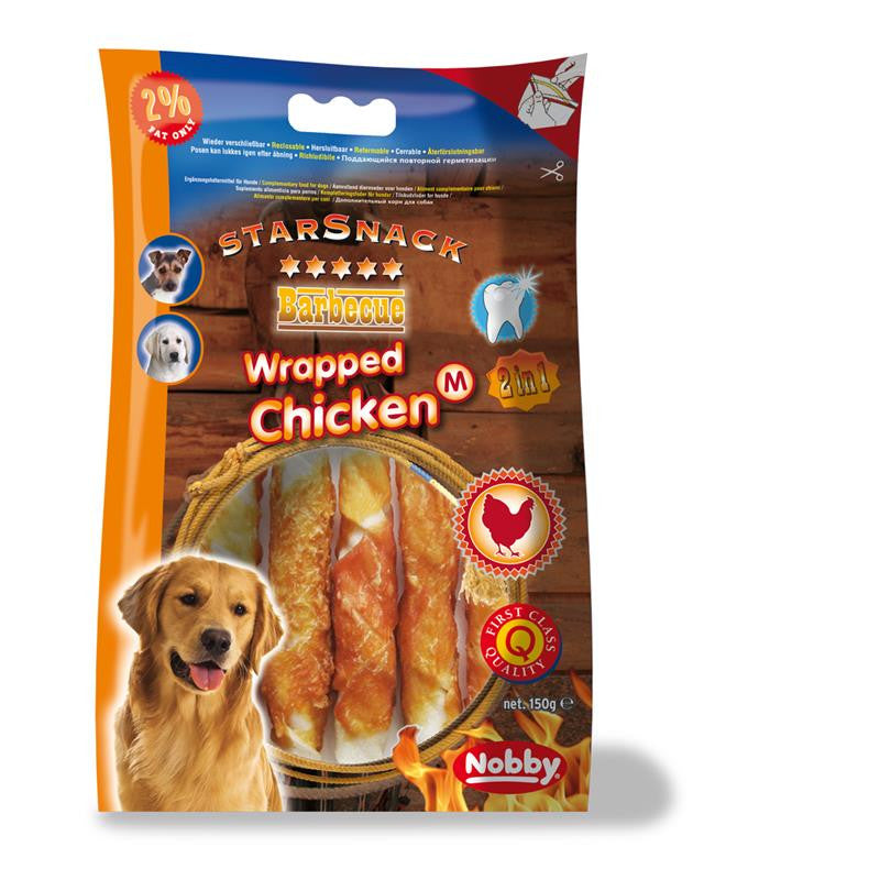 Nobby Starsnack Wrapped Chicken M 150 g