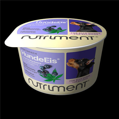 Nutriment HundeEis Hanf Blaubeere im Becher 90 ml