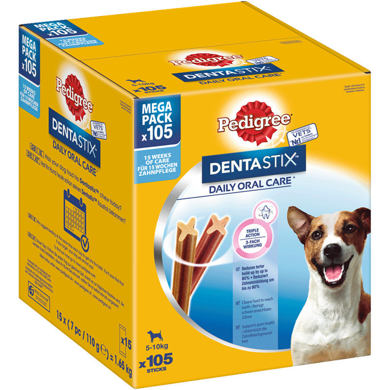 PEDIGREE® DENTASTIXT Daily Oral Care Karton Mega Pack Kleine Hunde 105 Stück 1 Stück