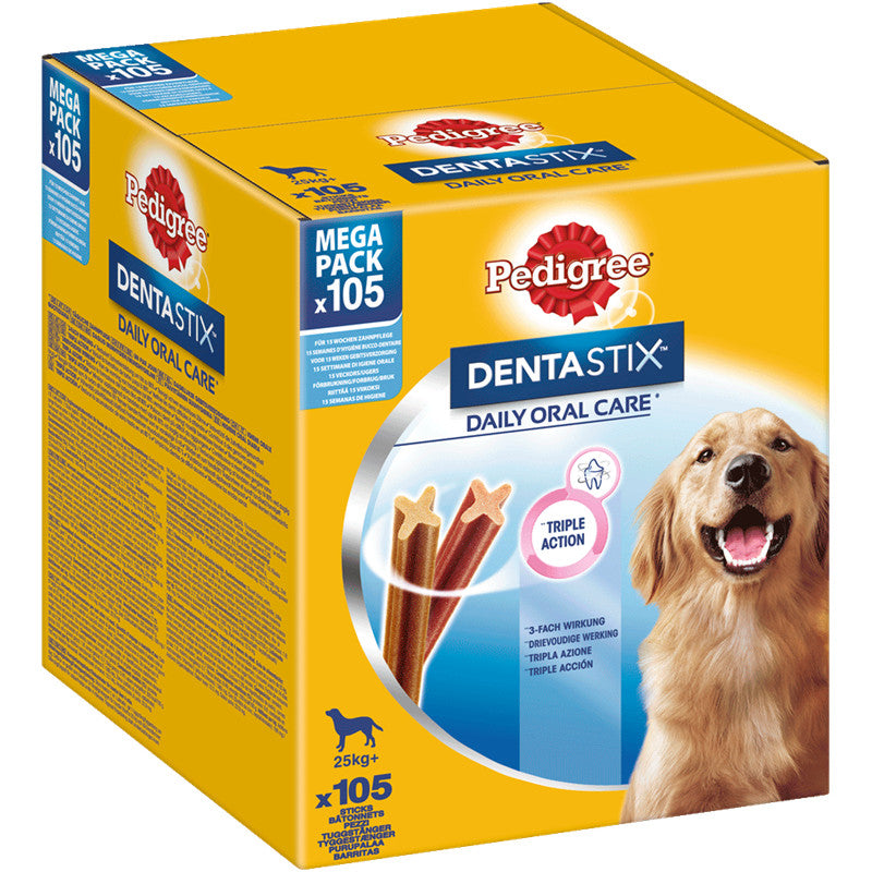 PEDIGREE® DENTASTIXT Daily Oral Care Karton Multipack Mega Pack 25 kg+ 105 Stück 1 Stück