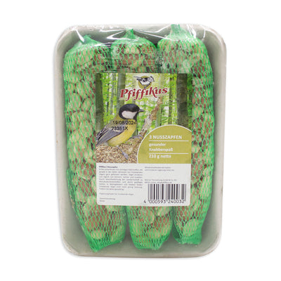 Pfiffikus Meisen - Nusszapfen 3 Stück