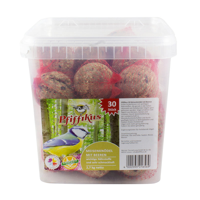 Pfiffikus Meisenknödel m. Beeren 30 Stück