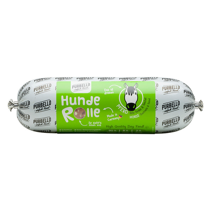 PURBELLO® HundeRolle Pferd mit Roter Bete & Fenchel 800 g