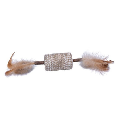 Quapas! Cat Toy Barrel Stick with Feathers 1 Stück