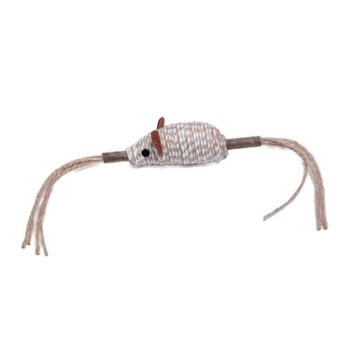 Quapas! Cat Toy Mouse witth Feathers 1 Stück