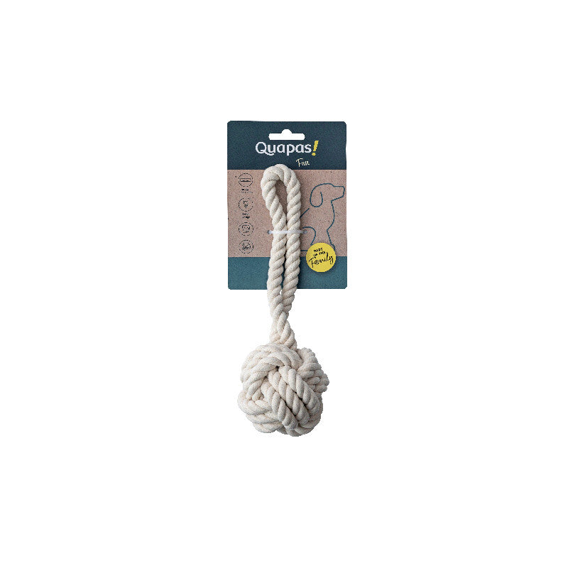 Quapas! Dog Toy Rope Ball Natural L 30 cm