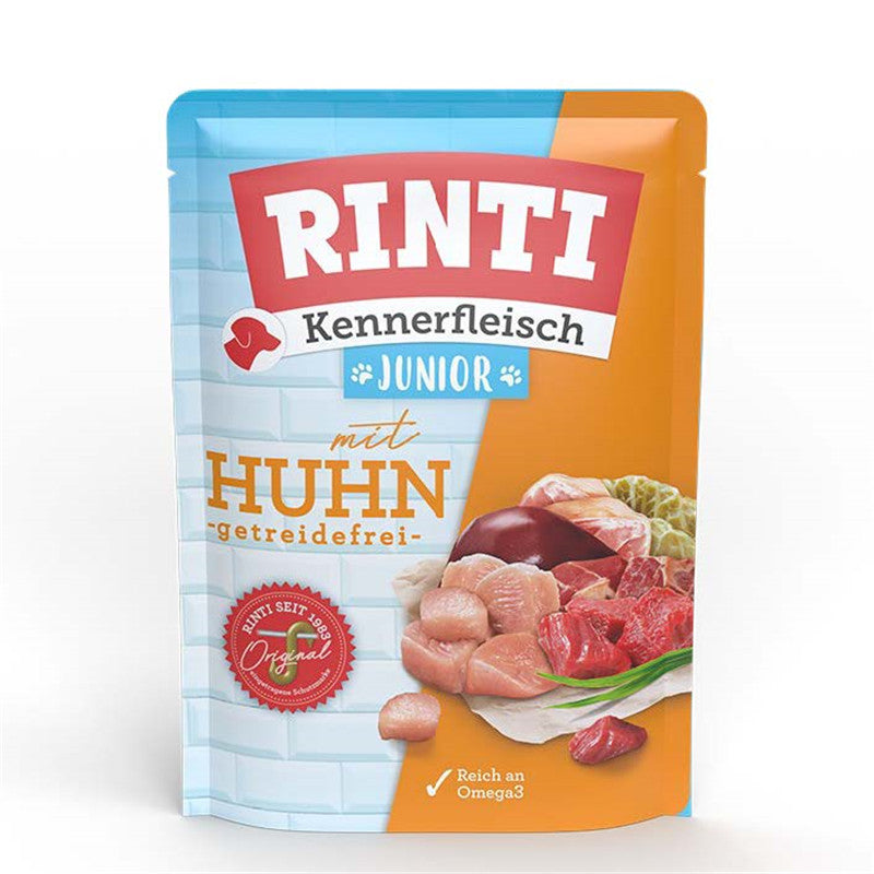RINTI Kennerfleisch Pouch Junior mit Huhn 400 g