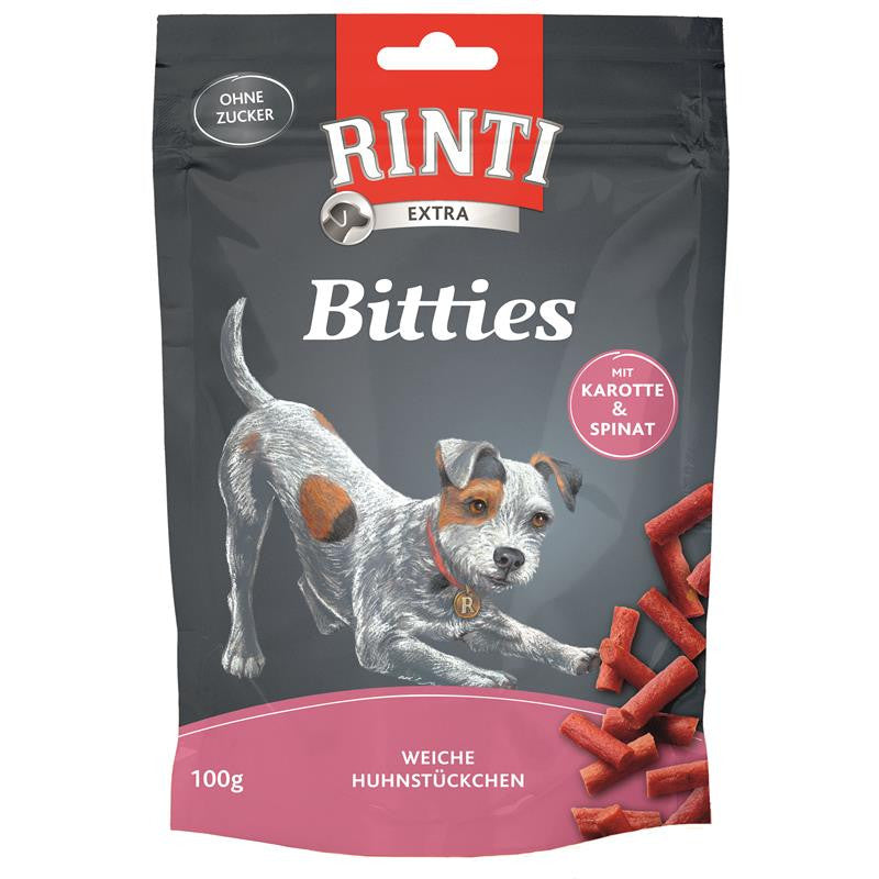RINTI Snack Bitties mit Huhn, Karotte und Spinat 100 g
