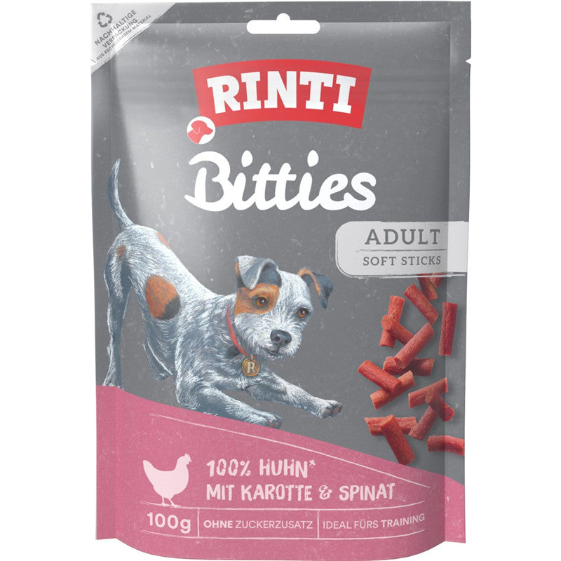 RINTI Snack Bitties mit Huhn, Karotte und Spinat 100 g