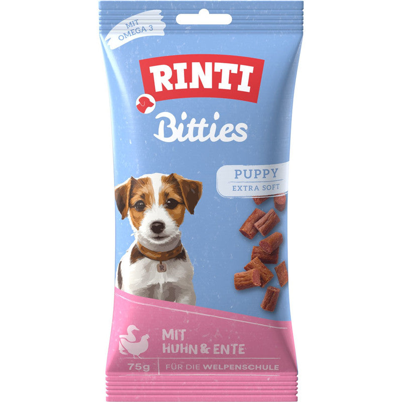RINTI Snack Bitties Puppy Soft Sticks Huhn & Ente 75 g