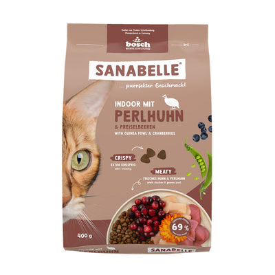 Sanabelle Indoor mit Perlhuhn 400 g