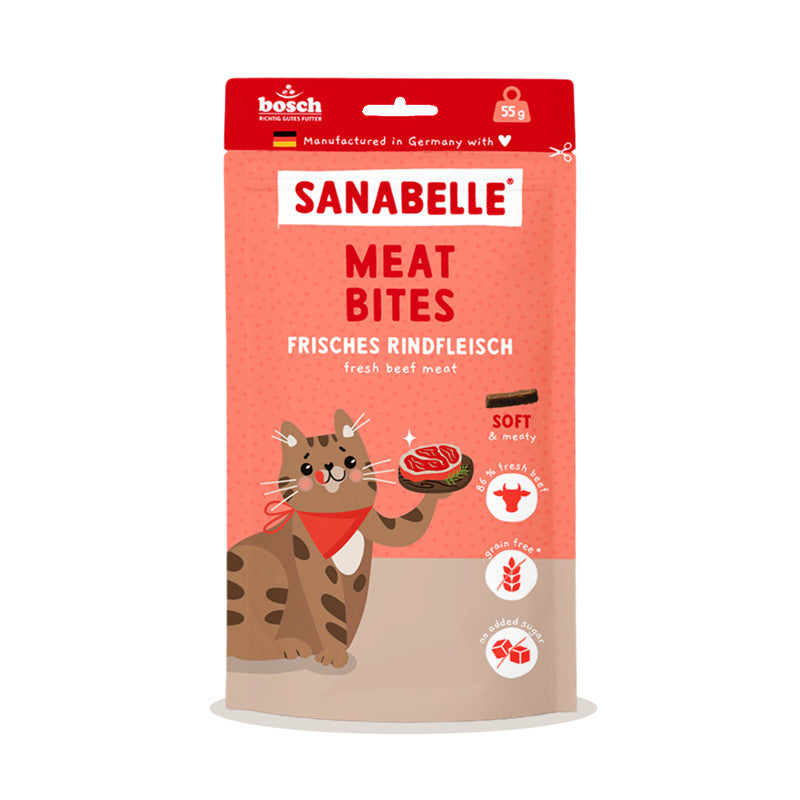 Sanabelle Meat Bites Frisches Rindfleisch 55 g