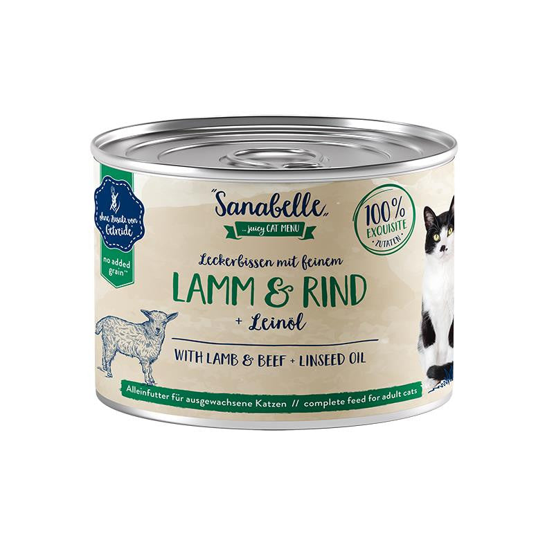 Sanabelle Nassfutter mit Lamm & Rind 195 g