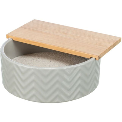 Sandbad mit Plattform für Kleintiere / 21 cm × 8 cm ø 20 cm