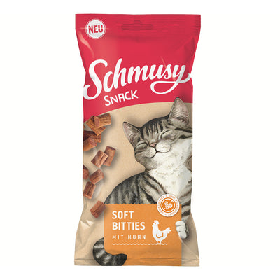 Schmusy Snack Soft Bitties mit Huhn 60g