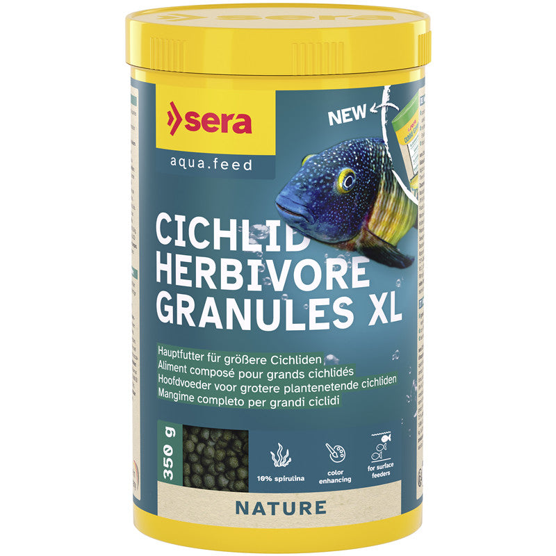 sera Cichlid Herbivore Granules XL 1 l / 350 g