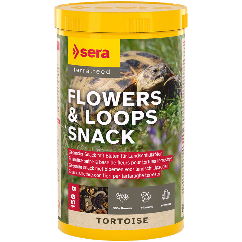 sera Tortoise Flowers & Loops Snack 140 g / 1000 ml