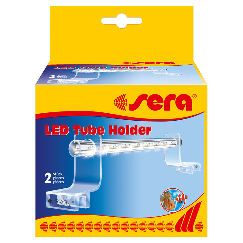 sera LED Tube Holder Clear 2 Stück