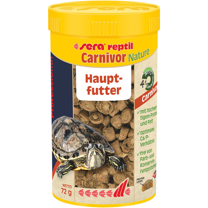 sera reptil Professional Carnivor Nature 72 g / 250 ml