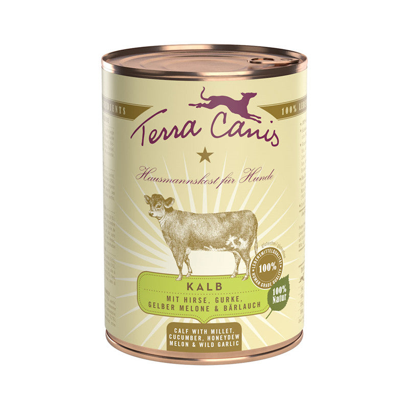 Terra Canis Classic Kalb mit Hirse, Gurke, gelber Melone und Bärlauch 400 g