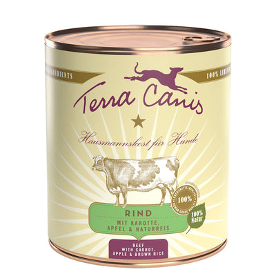 Terra Canis Classic Rind mit Karotte, Apfel und Naturreis 800 g