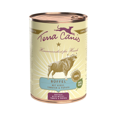Terra Canis Dose Büffel mit Hirse, Tomate und Papaya 400 g
