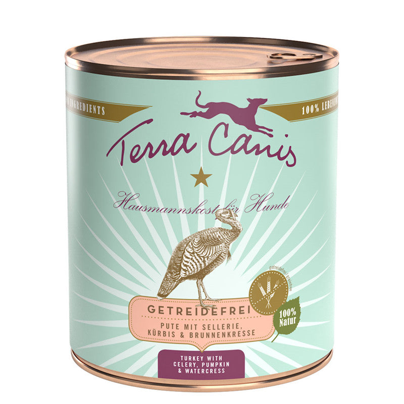 Terra Canis Getreidefrei Pute mit Sellerie, Kürbis und Brunnenkresse 800 g