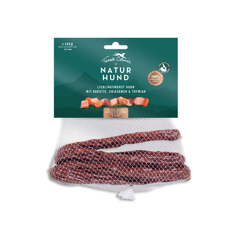 Terra Canis Naturhund Lieblingswurst Huhn mit Karotte 145 g
