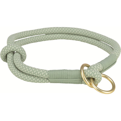 Trixi Dog Soft Rope Zug-Stopp-Halsband, salbei/mint L-XL: 55 cm/ø 10 mm